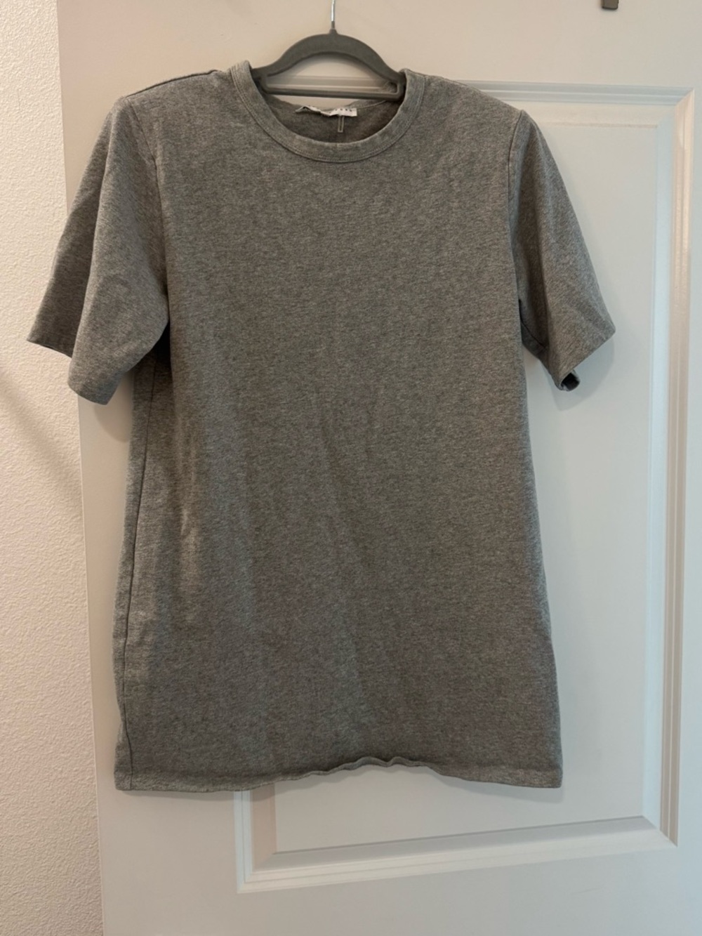 Endless Rose Gray Tshirt Dress with Shoulder Pads Size S
